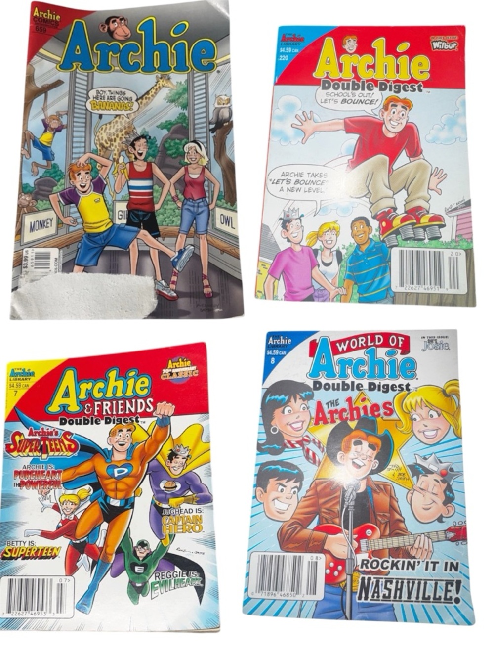 Archie Comics (2014) Classic Teen Magazine Issue #659 + 3 Archie Digest Lot